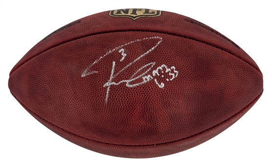 Russell Wilson Signed and Inscribed NFL Football (JSA)